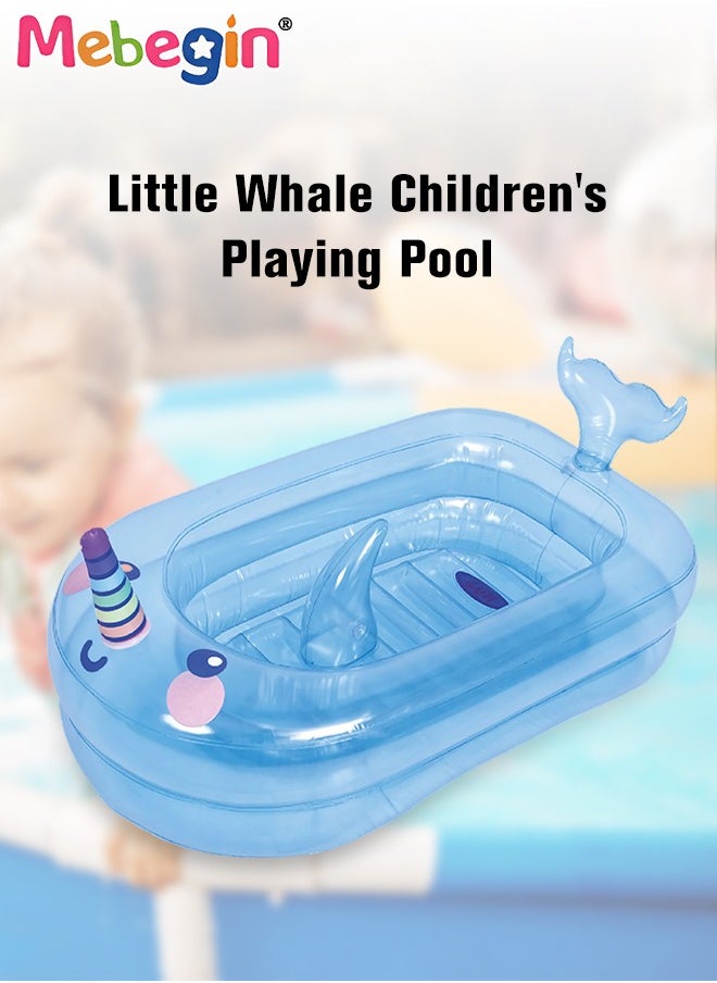 MEBEGIN - 95*62*48cm Inflatable Paddling Pool, Whale Shape Inflatable Swimming Pool, Creative Summer Pool Toys, Crafted with High-quality Materials, Suitable for Outdoor, Garden, Backyard and Summer Water Party - Image 1
