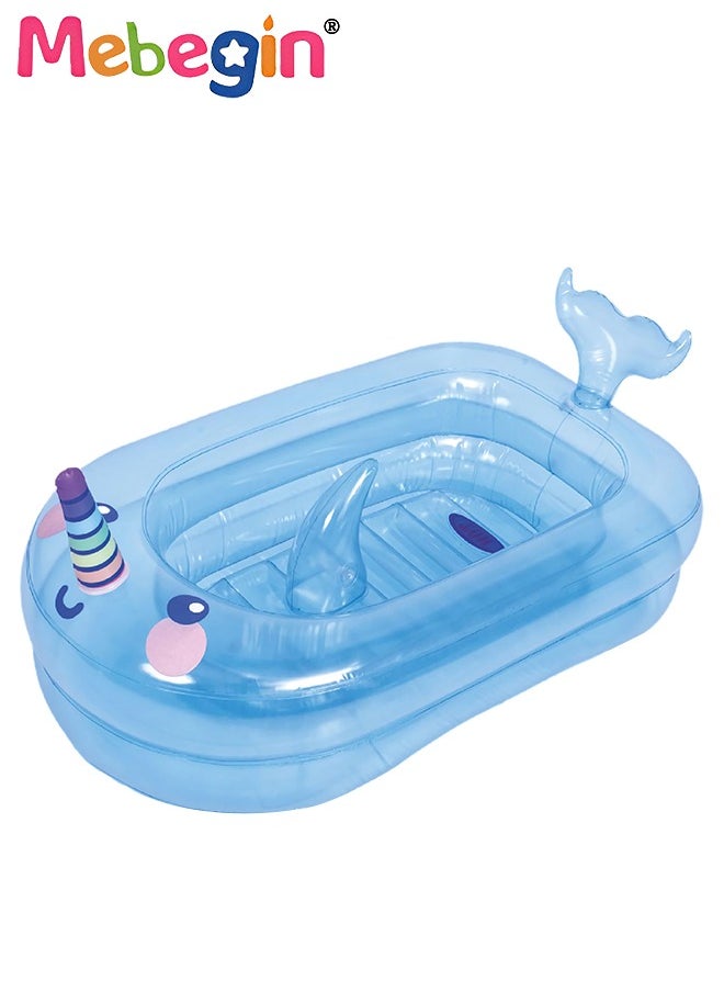 MEBEGIN - 95*62*48cm Inflatable Paddling Pool, Whale Shape Inflatable Swimming Pool, Creative Summer Pool Toys, Crafted with High-quality Materials, Suitable for Outdoor, Garden, Backyard and Summer Water Party - Image 1