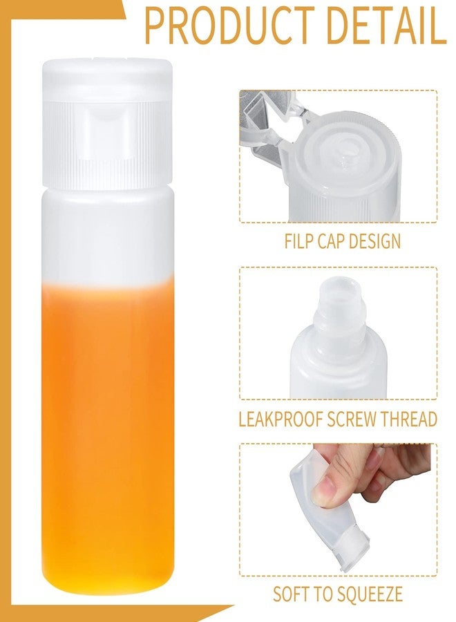 Nuogo 100 Pcs 12ml 0.4oz mini Plastic Sample Bottle Flip Cap Empty Travel Bottles Small Squeeze Sample Containers Leakproof Refillable for Makeup Cosmetic Toiletry Foundation - Image 3