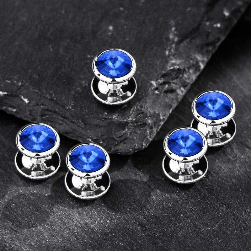 HAWSON Crystal Shirt Studs for Men's Tuxedo Shirt, Tuxedo Buttons for Birthday Wedding Party Christmas, Mens Jewelry or Accessories. - Image 5