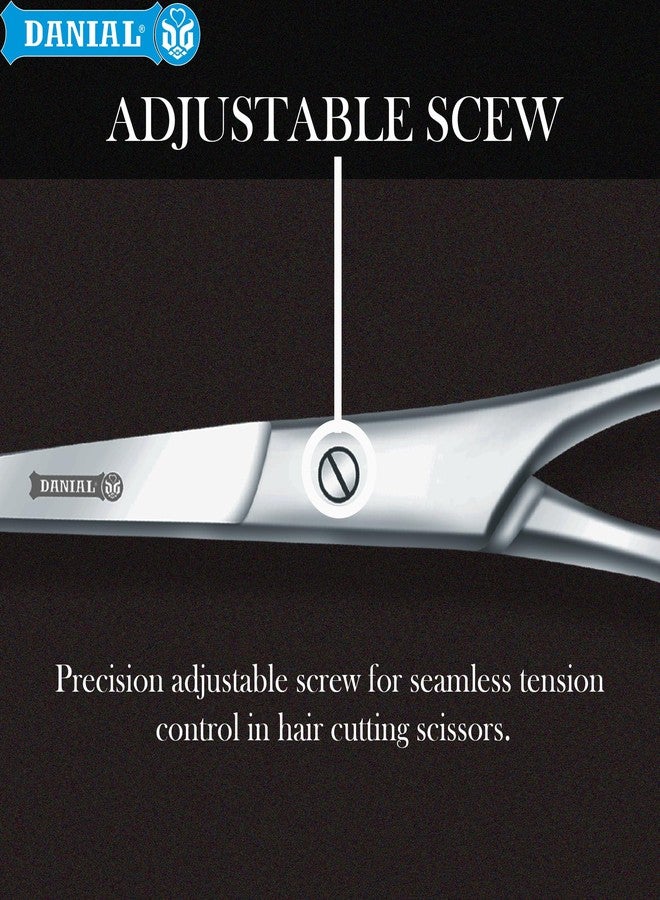DANIAL Professional Barber Scissors 5.75" - Premium Stainless Steel Hair Cutting Shears for Men’s Hair, Beard, Mustache - Precision Scissor for Salon & Home Use - Image 4