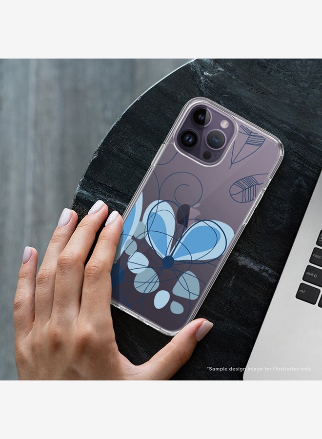 Stylizedd Classic Clear Case for Apple iPhone 15 Pro Hybrid Soft Case Flexible Edges Anti Drop TPU PC Gel Thin Transparent Cover - Japanese Sea Full Print - Image 2