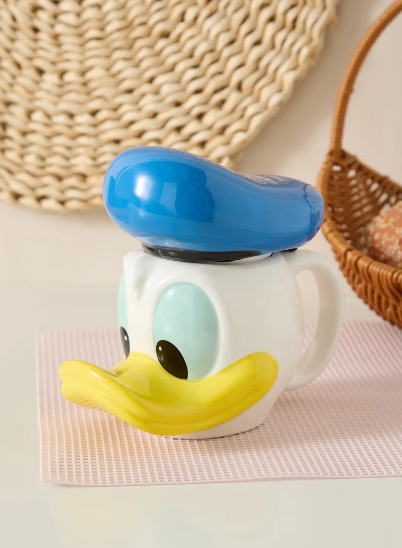 Half Moon Bay Disney Mickey Mouse Donald Mug Shaped Lid Boxed 375Ml