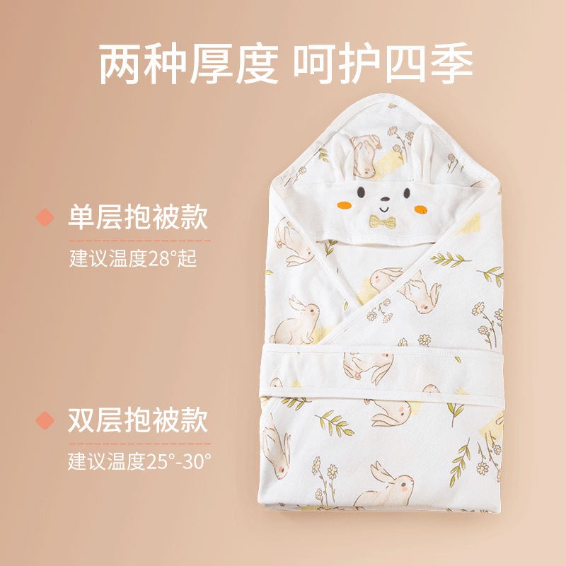 Supply Newborn Rabbit Baby Bag Cotton Baby Supplies Delivery Room Package Spring And Born Quilt - Image 4