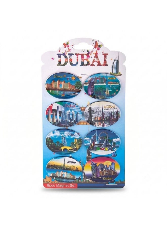 AKDC Iconic Dubai Landmarks Magnetic Souvenir Set- 8pcs