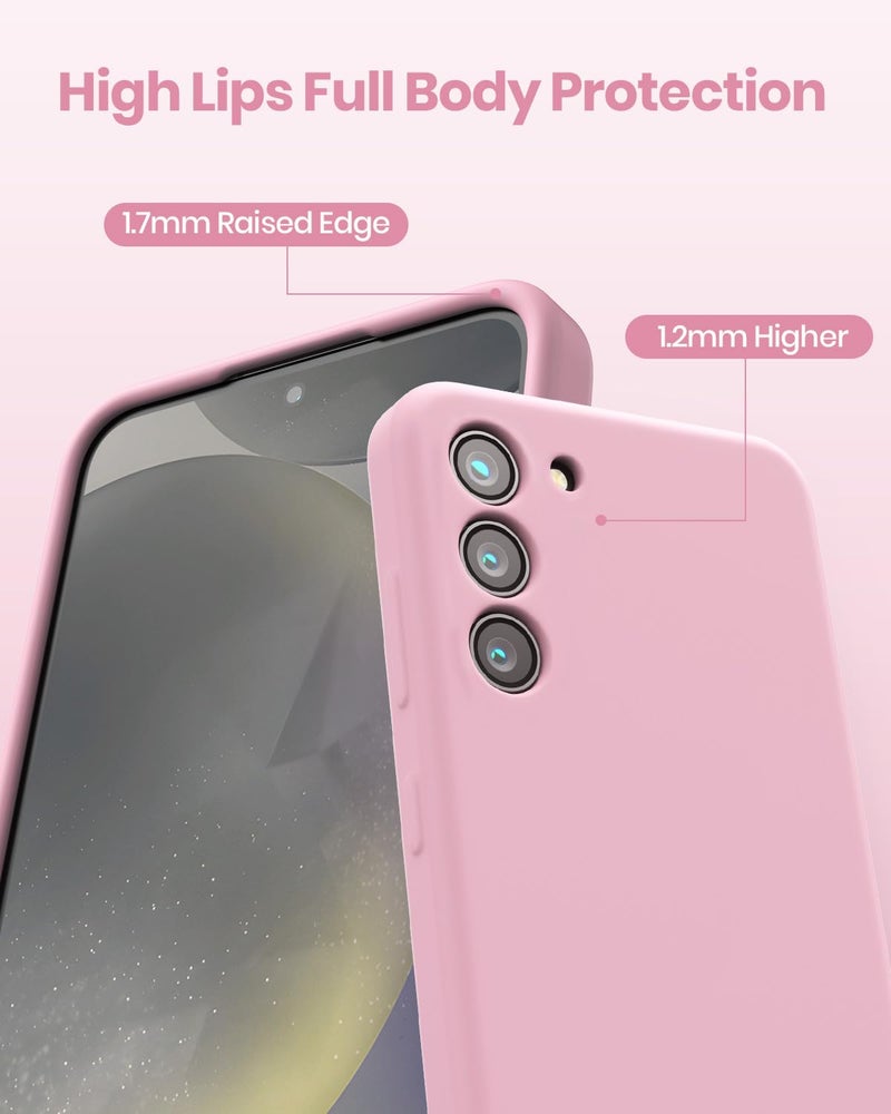 CUZMIGO for Samsung Galaxy S23 Plus Case, Soft Liquid Silicone Phone Cover with Color Variety, Slim Fit Shockproof Camera Protection Thin Cute Case for Women and Girl, Chalk Pink, 6.6“ - Image 5