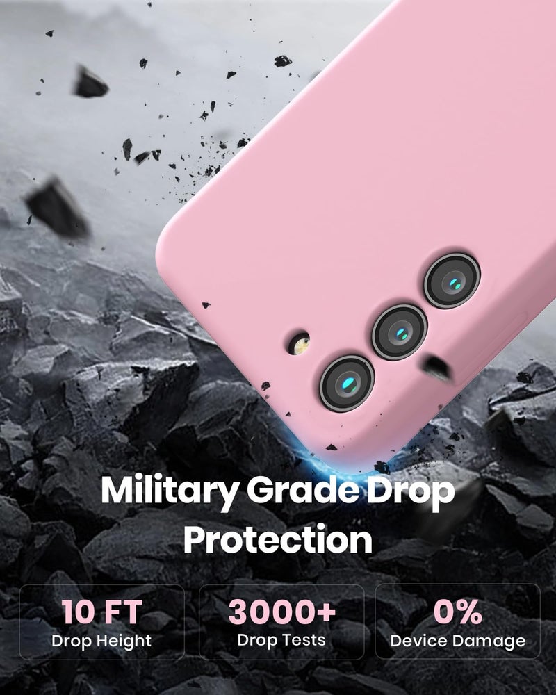 CUZMIGO for Samsung Galaxy S23 Plus Case, Soft Liquid Silicone Phone Cover with Color Variety, Slim Fit Shockproof Camera Protection Thin Cute Case for Women and Girl, Chalk Pink, 6.6“ - Image 4