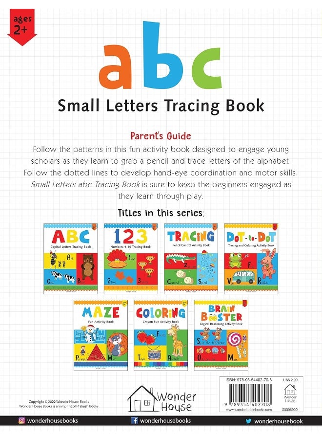 Wonder House Books Preschool Activity abc - Small Letters Tracing Book For Kids - Image 5