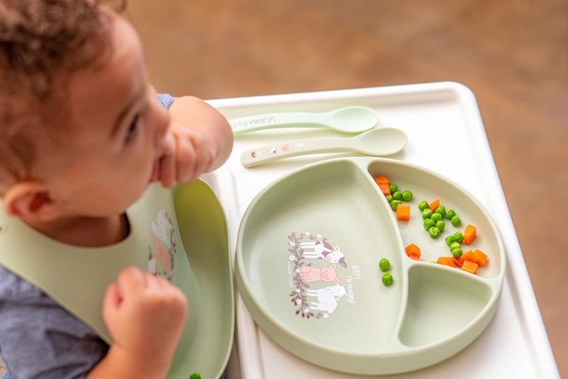 Stephen Joseph Silicone Baby Plate, One Size, Llama - Image 3