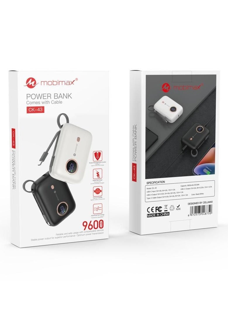 Mobimax - Mobimax Power Bank Type-C CK-43 - Image 1