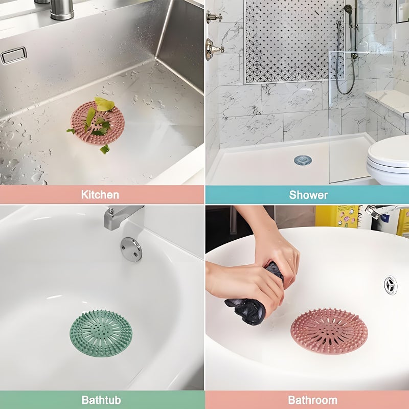 Grey Hair Catcher Strainer Odor Proof Drain Cover Shower Protector For Bathroom Bathtub Sink Kitchen Anti Clogged Floor Drain - Image 5