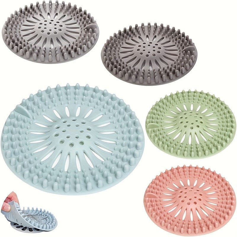Grey Hair Catcher Strainer Odor Proof Drain Cover Shower Protector For Bathroom Bathtub Sink Kitchen Anti Clogged Floor Drain - Image 1