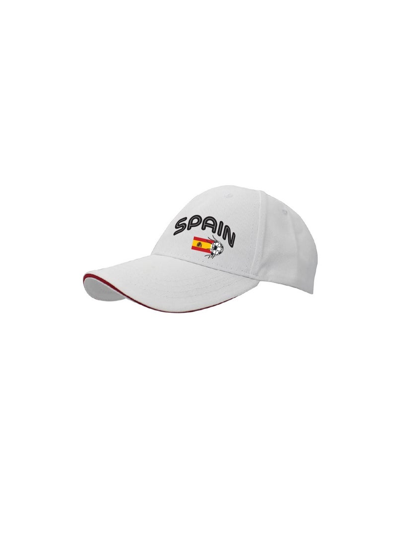 PRINTSHOP4ME Spain Unisex Adult Football Cap for Both Men and Women With Metal Adjustable Buckle Closure - Perfect for Football Fans, Match Days, Outdoor Activities, and Everyday Wear - Image 2