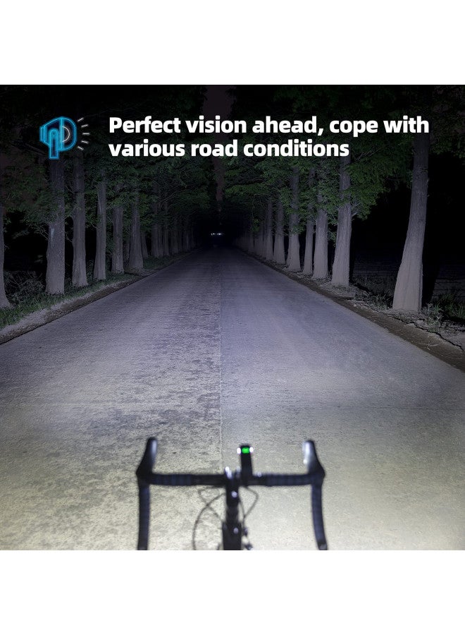 Rockbros ROCKBROS Bike Light 1000 Lumens USB Rechargeable Bike Headlight Led IPX6 Waterproof Bike Front Light 5 Modes Aluminum Alloy Super Bright Bike Light for Night Riding - Image 2