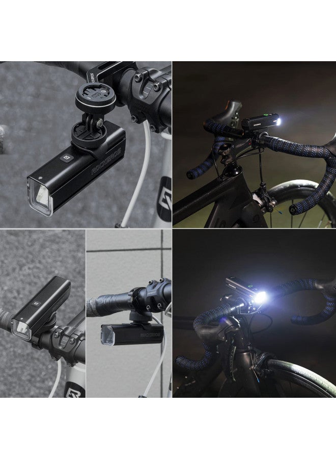 Rockbros ROCKBROS Bike Light 1000 Lumens USB Rechargeable Bike Headlight Led IPX6 Waterproof Bike Front Light 5 Modes Aluminum Alloy Super Bright Bike Light for Night Riding - Image 4