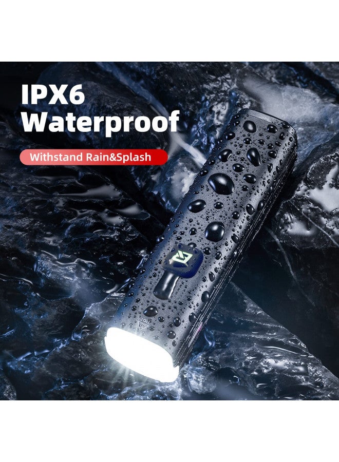 Rockbros ROCKBROS Bike Light 1000 Lumens USB Rechargeable Bike Headlight Led IPX6 Waterproof Bike Front Light 5 Modes Aluminum Alloy Super Bright Bike Light for Night Riding - Image 5