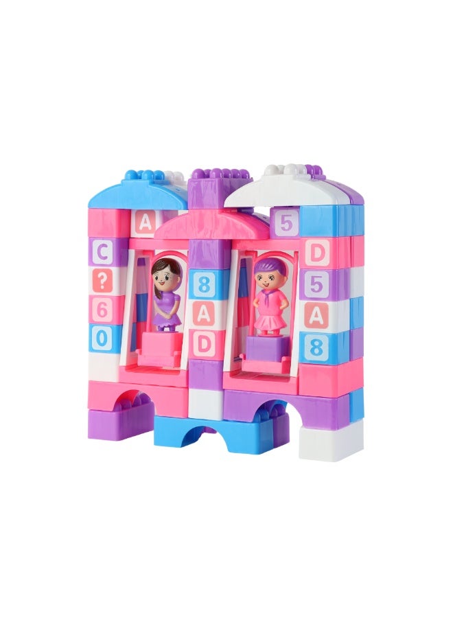 Kids Building Blocks Set - Princess Design - 63 Pieces - Image 1