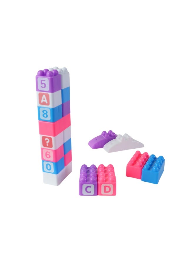 Kids Building Blocks Set - Princess Design - 63 Pieces - Image 2