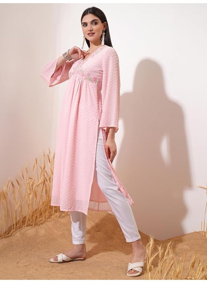 Vishudh Women's Kurta | Comfortable Ethnic Wear for Daily Use | Lightweight & Breathable Indian Top - Image 2