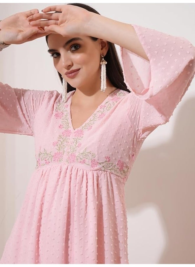 Vishudh Women's Kurta | Comfortable Ethnic Wear for Daily Use | Lightweight & Breathable Indian Top - Image 4