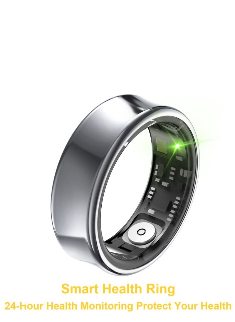 General Smart Health Ring for Heart Rate BlodOxygen Sleep Monitoring all Weather Motion Calculation 24-hour Health Monitoring Protect Your Health Grey No.21  - Image 1
