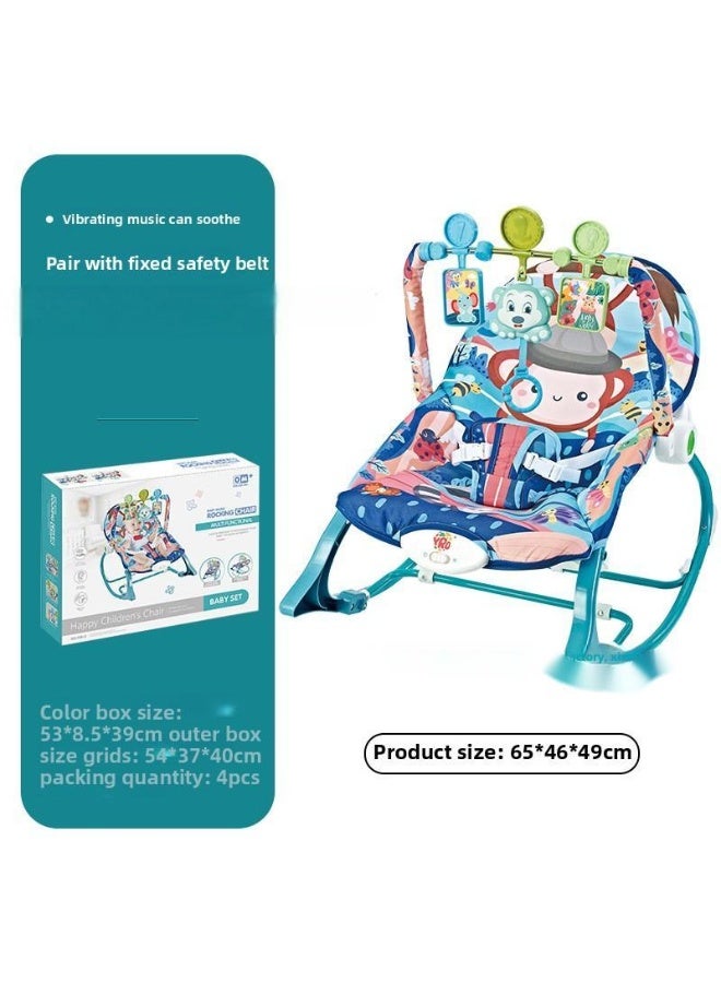 ORiTi Baby Rocking Chair 0-1 Year Old Newborn Electric Music Soothing Sleeping Chair Toy Baby Soothing Lying In Bed - A - Image 1