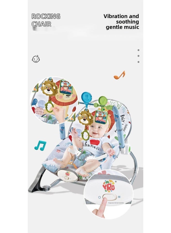 ORiTi Baby Rocking Chair 0-1 Year Old Newborn Electric Music Soothing Sleeping Chair Toy Baby Soothing Lying In Bed - A - Image 3