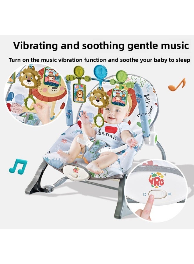 ORiTi Baby Rocking Chair 0-1 Year Old Newborn Electric Music Soothing Sleeping Chair Toy Baby Soothing Lying In Bed - A - Image 5