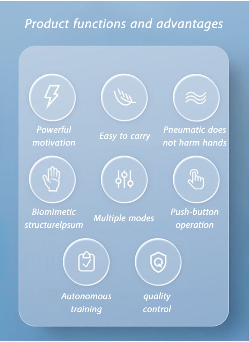 Rehabilitation robot gloves (rechargeable) can be used anytime and anywhere without plugging in, and can be used for 90 minutes to 160 minutes on a single charge, hand stroke rehabilitation equipment, hand dysfunction patient training device, stroke hemiplegia finger orthosis, used for long-term relief of finger cramps