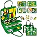 Qizfun Toddler Busy Board Montessori Toys Sensory Busy Book Educational Learning Travel Toy for Airplane Car Keeps Toddlers Engaged Birthday Gifts for Toddler Boys Girls - Image 3