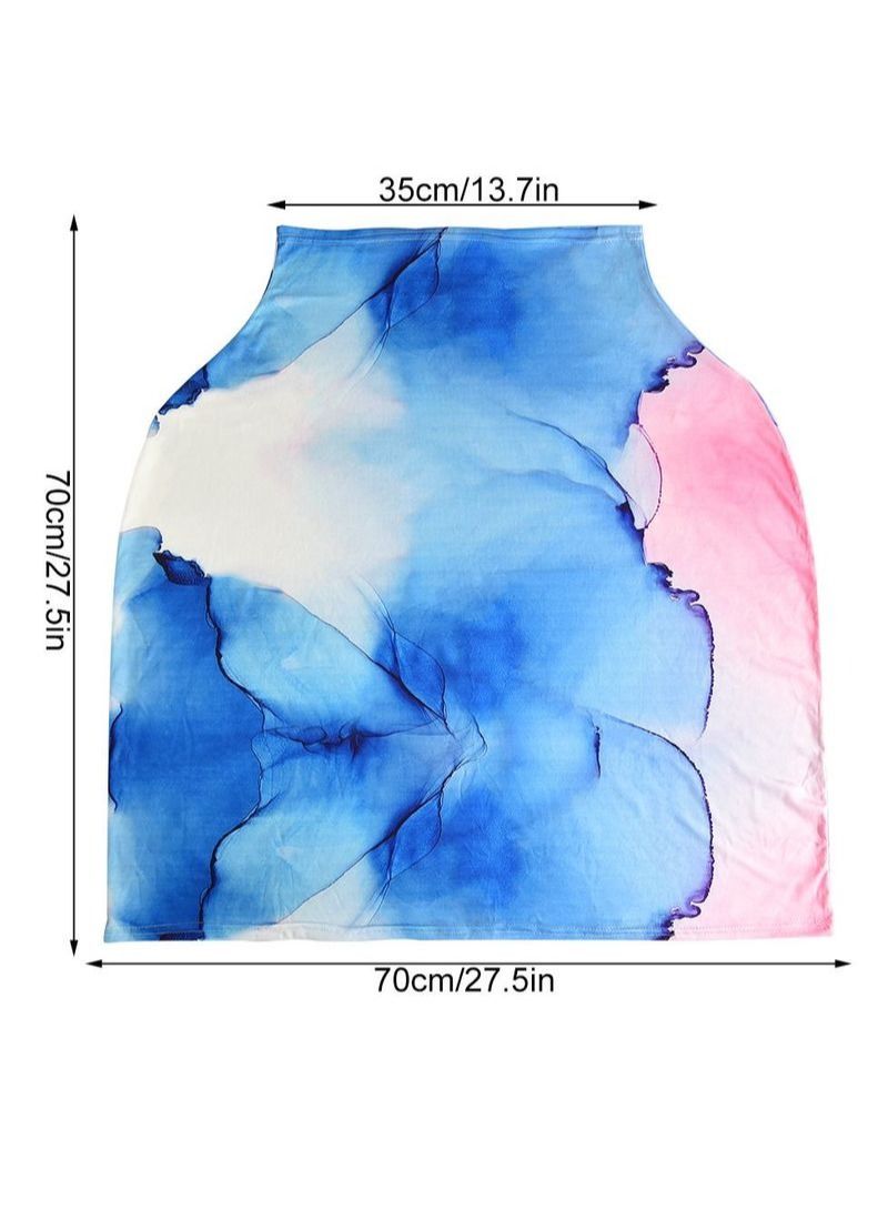 NIBEMINENT Multifunctional Nursing Towel - Blue - Image 2