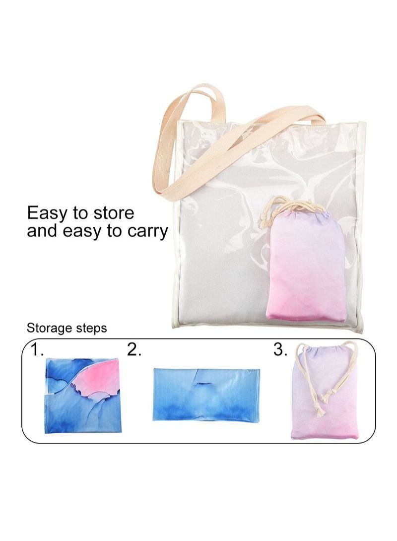 NIBEMINENT Multifunctional Nursing Towel - Blue - Image 3