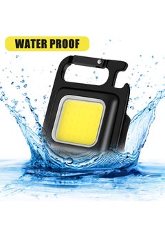 Excefore Keychain Flashlight, 1500 Lumens Bright Rechargeable Keychain, 6 Light Modes, Magnetic Keychain Flashlights Pocket Keychain Light with Bracket and Screwdriver, for Camping and Hiking  - Image 5