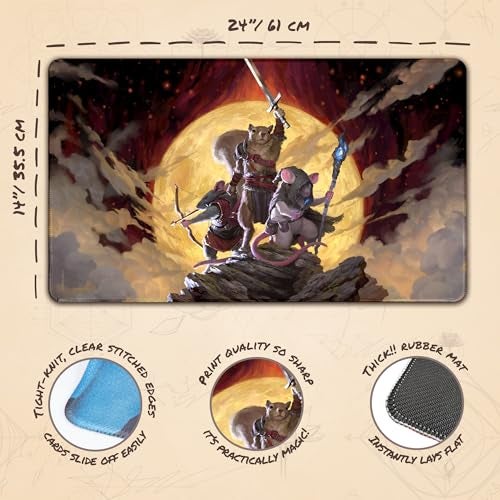 Paramint Quest (Stitched) - MTG Playmat by Clint Cearley - Compatible with Magic The Gathering Playmat - Play MTG, YuGiOh, TCG - Original Play Mat Art Designs & Accessories - Image 4