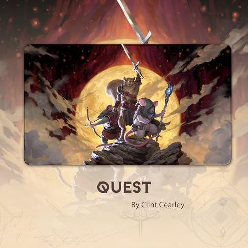 Paramint Quest (Stitched) - MTG Playmat by Clint Cearley - Compatible with Magic The Gathering Playmat - Play MTG, YuGiOh, TCG - Original Play Mat Art Designs & Accessories - Image 2