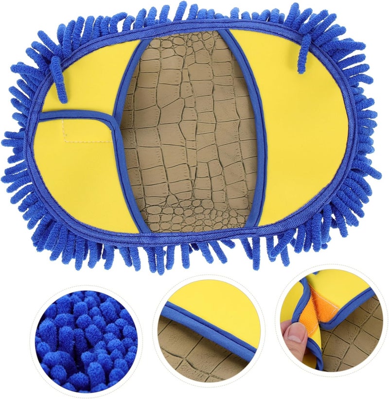 OUNONA Car Cleaning Mop with Chenille Head Soft Absorbent Car Wash Tool for Effortless Exterior and Interior Vehicle Cleaning Reusable and Washable Mop Head for Easy Maintenance - Image 2