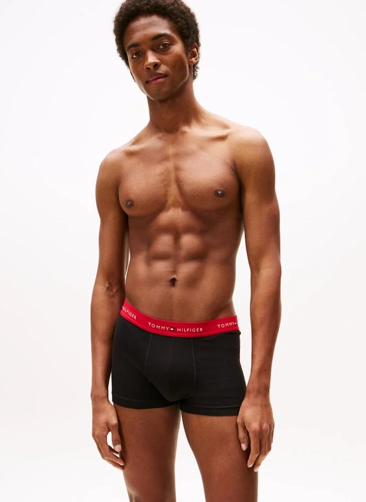 تومي هيلفيغر 3-Pack Signature Repeat Logo Waistband Trunks