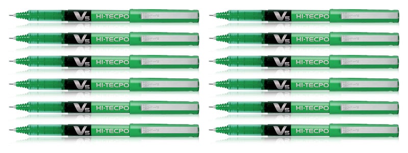 Pilot 019575 Hi-Tecpoint V5 Pen (Green - Pack of 12) - Image 5