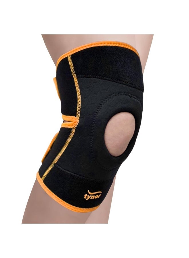 Tynor Knee Wrap (Neo), for Pain Relief, Support & Compression | Adjustable Knee Brace with Open Patella Design for Stability | for Sports, Gym, Workout | Universal Size - Image 1