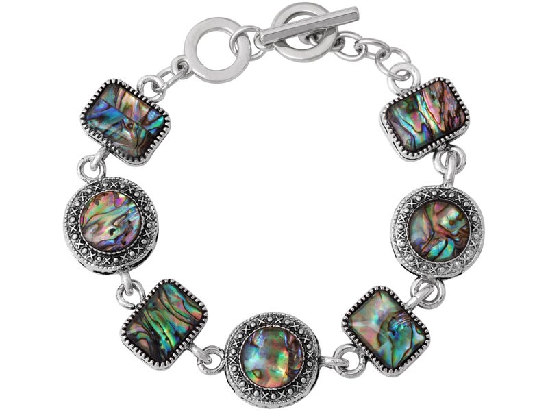 MINACHI Geometric Metal Shell Bracelets, Trendy Personality Jewelry for Women - Image 1