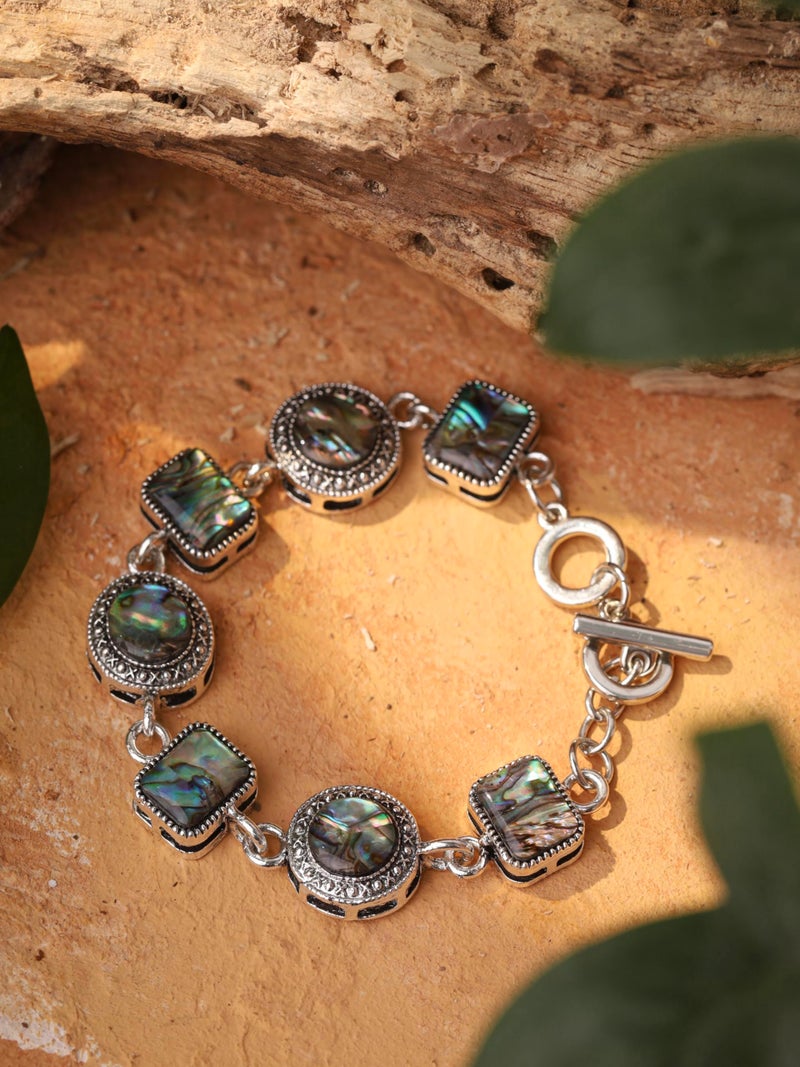 MINACHI Geometric Metal Shell Bracelets, Trendy Personality Jewelry for Women - Image 5
