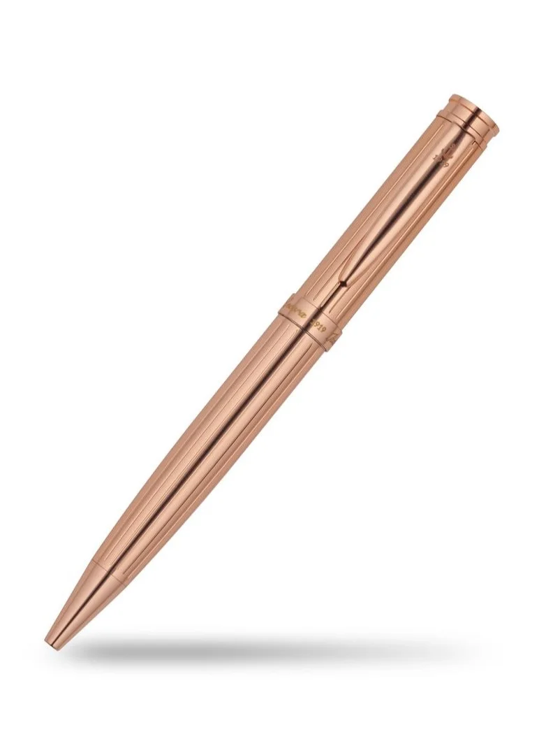 Ancora 1919 Artisti Twister Limited Edition Refillable Ballpoint Pen - Engraved Luxury Pen with Leather Box - Gift for Men & Women - Blue Ink