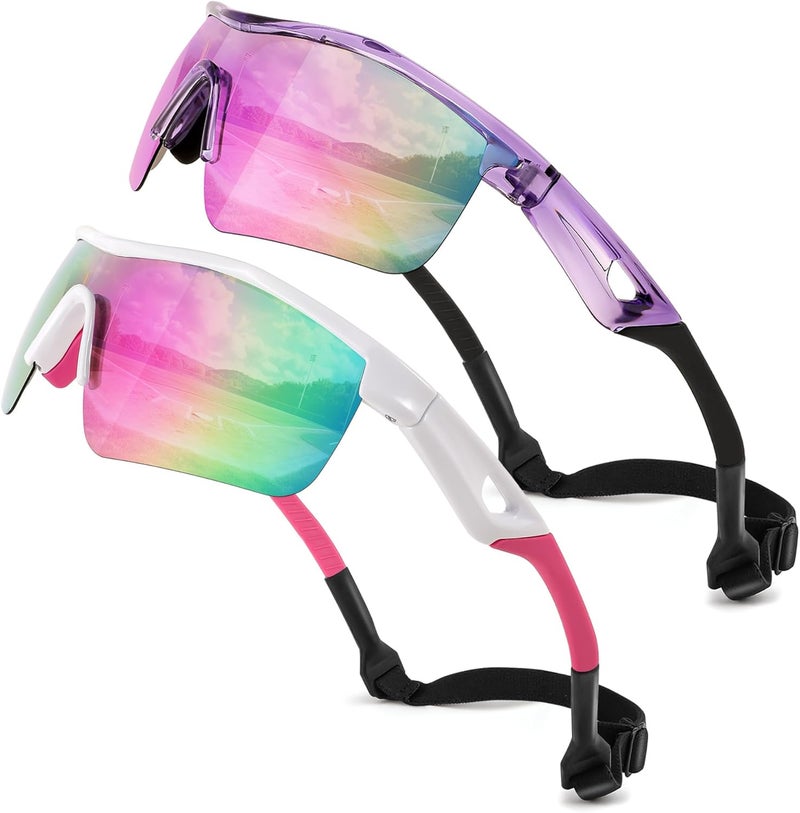 FEISEDY Kids Teens Baseball Polarized Sunglasses Sports TR90 Frame Boys Girls Cycling B2454 - Image 1