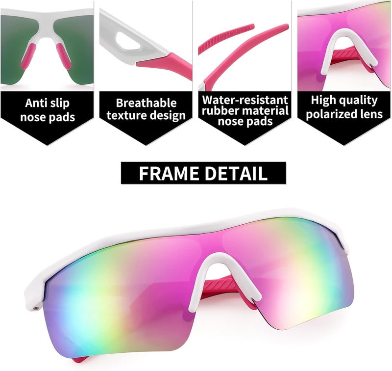 FEISEDY Kids Teens Baseball Polarized Sunglasses Sports TR90 Frame Boys Girls Cycling B2454 - Image 5