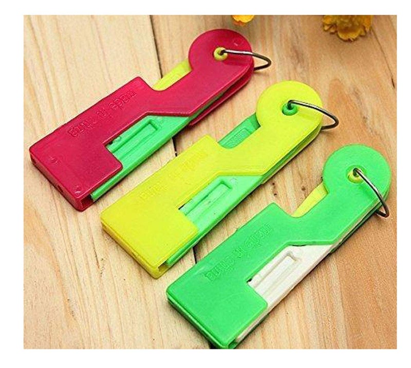 ExcitingDealz 1Pc Multicolor Automatic Plastic Needle Threader Thread Guide Needle Device for Household A Must Have Product in Every Home  - Image 3