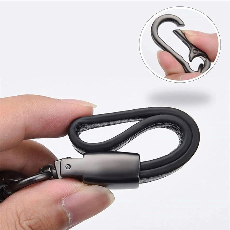 Maple Premium Leather & Metal Keychain Compatible with Royal Enfield/Bullet/Bike/Car Stylish KeyRing Hook Antique Made Like Gun for Men Women - Image 4