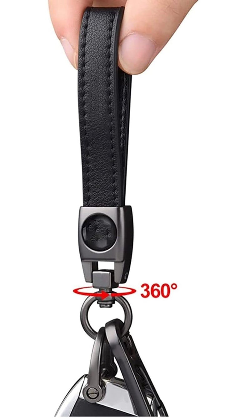 Maple Premium Leather & Metal Keychain Compatible with Royal Enfield/Bullet/Bike/Car Stylish KeyRing Hook Antique Made Like Gun for Men Women - Image 3