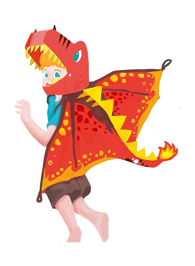 Avenir طقم متعة تنكر وحيد القرن من أفينير - تنين سحري | زي افعلها بنفسك مع أجنحة مطبوعة مسبقًا، أقلام، شعير، إبرة بلاستيكية، ونظارة رأس - اشعل الخيال | 3+ سنوات - Image 3