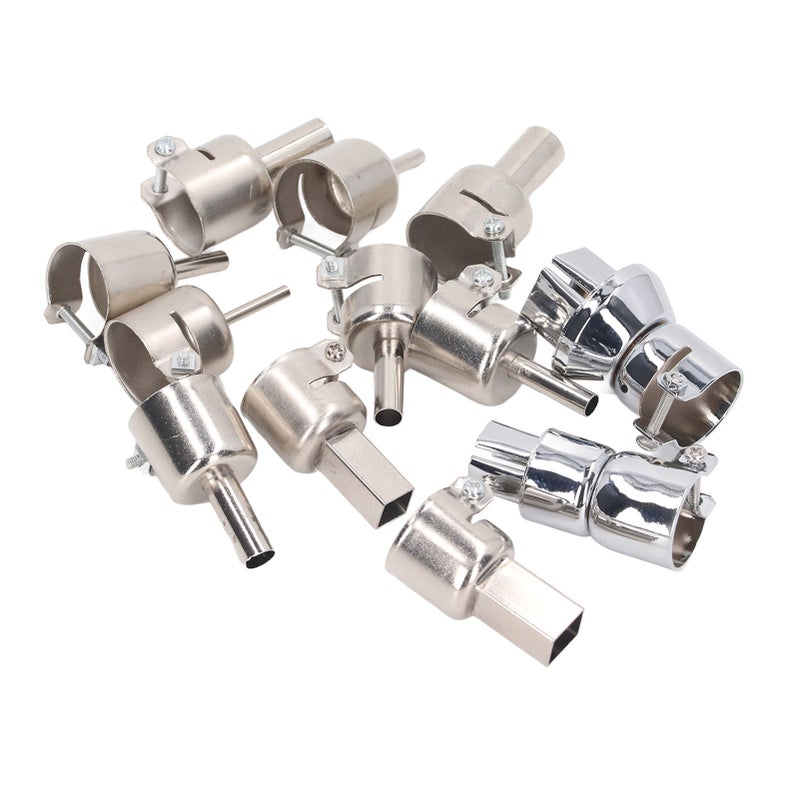 12Pcs Hot Air Gun Nozzle with Locking Screw Heat Gun Nozzle for 850 Hot Air Welding Station - Image 5