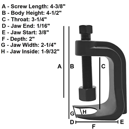 Astro Tools 78912 Low Profile Ball Joint Separator, Black - Image 3